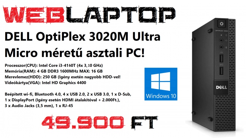DELL OptiPlex 3020M Ultra Micro PC